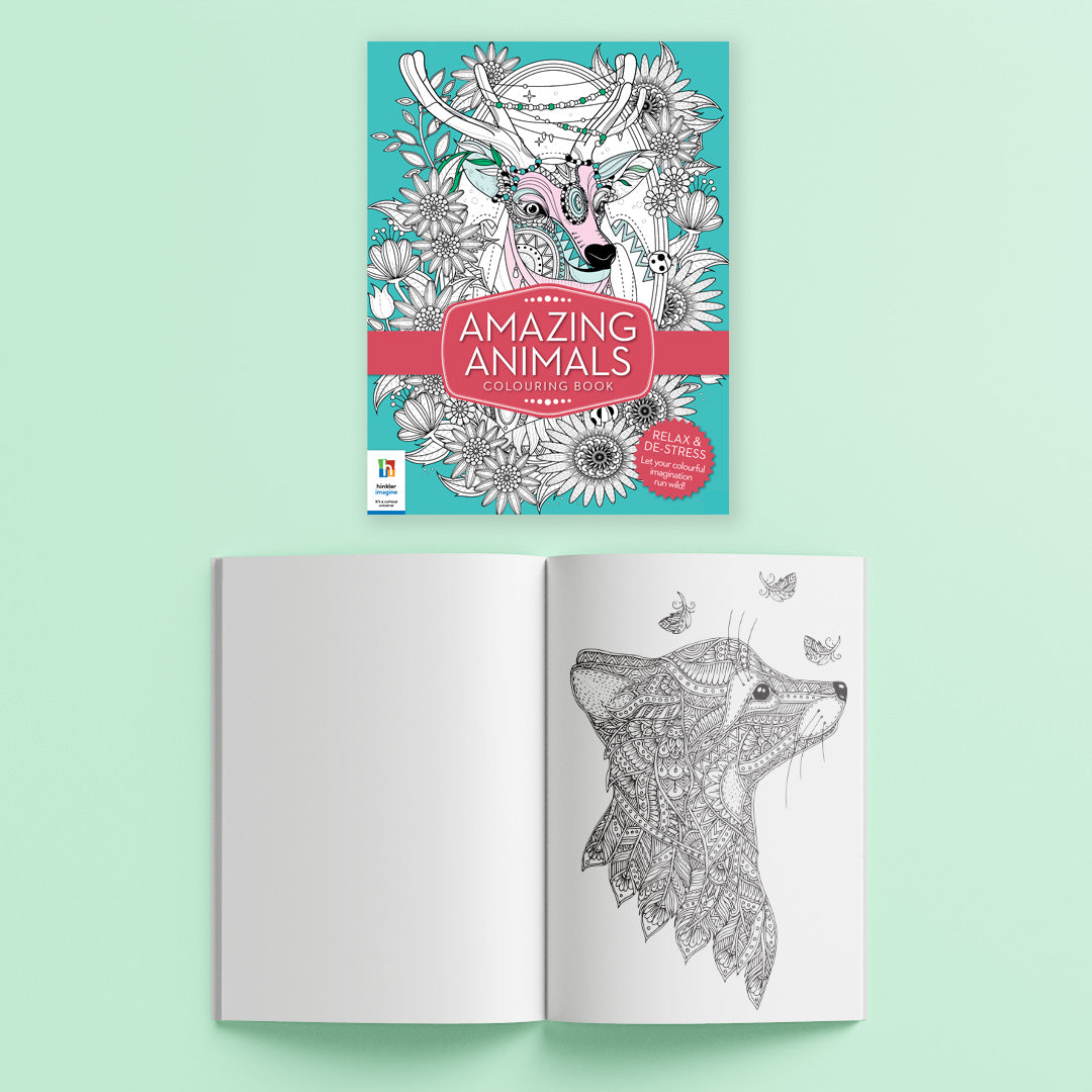 Amazing Animals Ultimate Colouring Kit - Hinkler