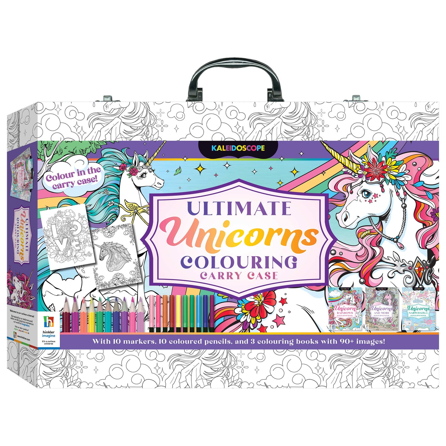 Kaleidoscope Ultimate Unicorns Colouring Carry Case - Hinkler