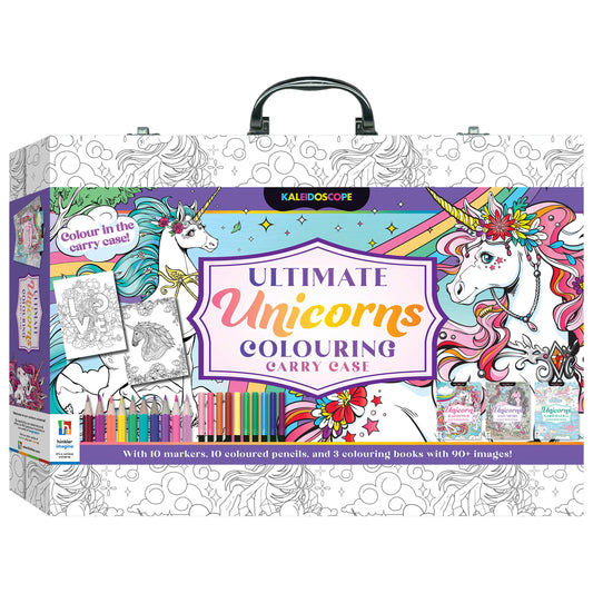 Kaleidoscope Ultimate Unicorns Colouring Carry Case - Hinkler