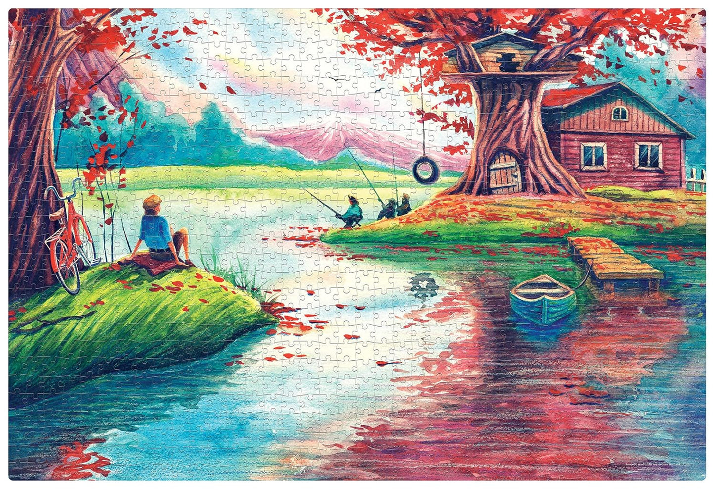 Frank by The Lake 1000 Piece Jigsaw Puzzle