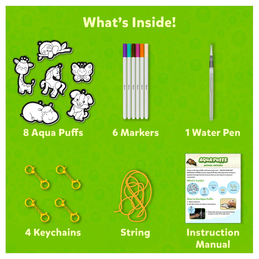 Skillmatics Aqua Puffs Animal Friends