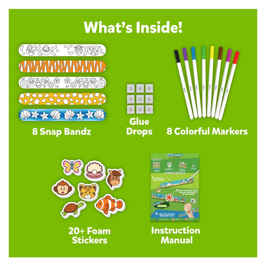 Skillmatics Snap Bandz Animal Friends