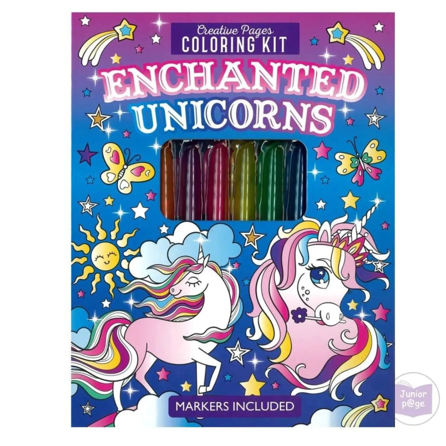 Creative Pages Colouring Kit Enchanted Unicorns - Page Publications
