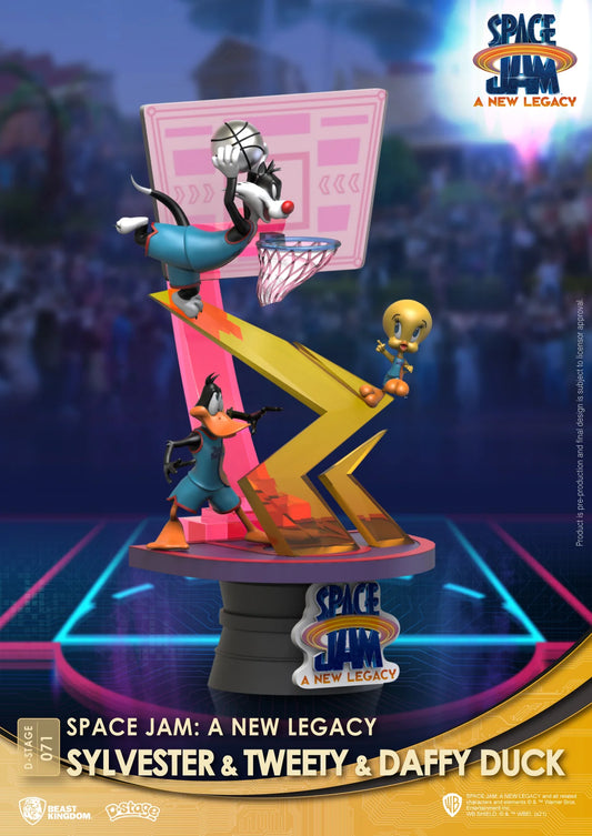 Beast Kingdom DS-071 Warner Bros. Space Jam A New Legacy: -Sylvester & Tweety & Daffy Duck Diorama Stage D-Stage Figure Statue