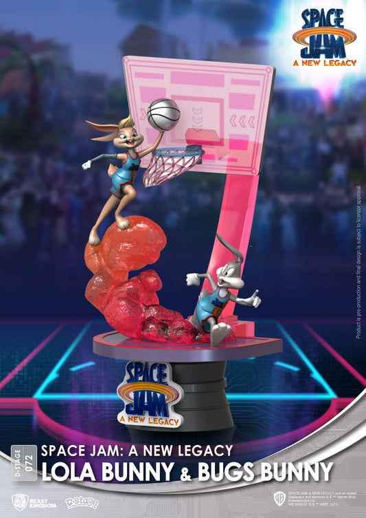 Beast Kingdom DS-072 Warner Bros. Space Jam A New Legacy: Lola Bunny & Bugs Bunny Diorama Stage D-Stage Figure Statue