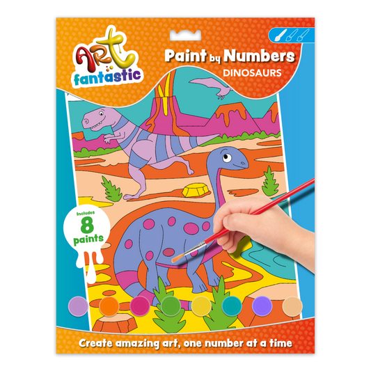 Paint By Numbers Dinosaurs - Bookoli