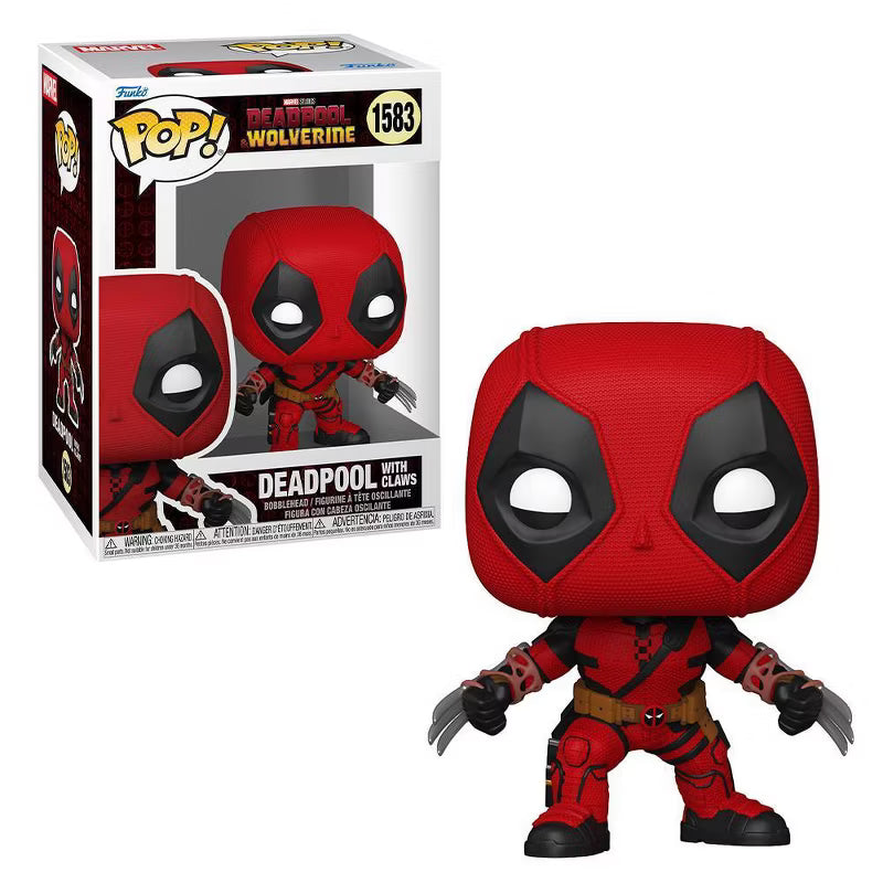Funko Pop! Marvel Deadpool & Wolverine : Deadpool With Claws #1583 With Soft Protector Case