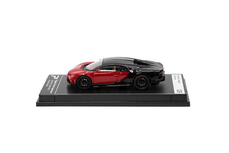 PosterCars 1:64 Bugatti Chiron Supersport (Italian Red & Nocturne Black)