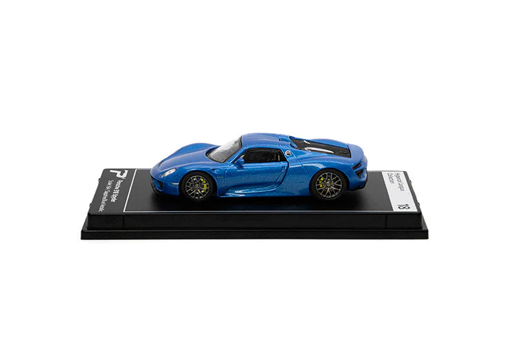 PosterCars 1:64 Porsche 918 Spyder (Sapphire Blue Metallic)