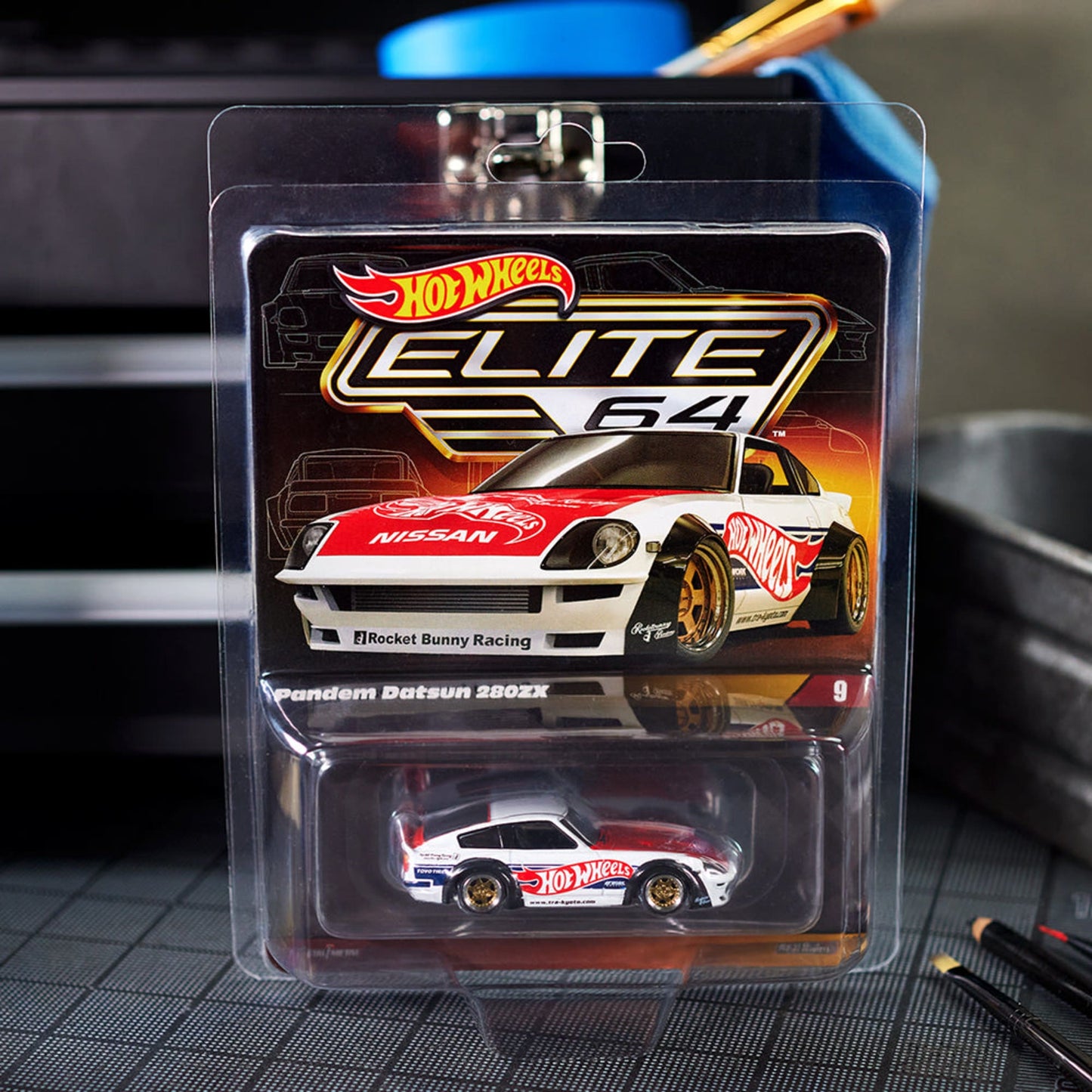 Hot Wheels Elite 64 Pandem Datsun 280ZX With Card Protector