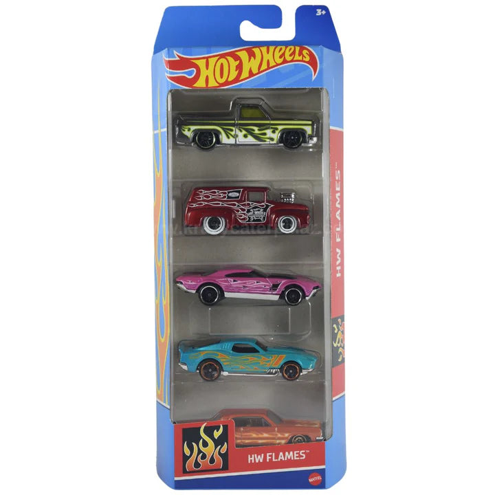 Hot Wheels HW Flames 5 Pack Set