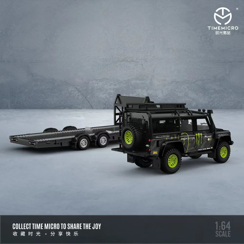 Time Micro 1/64 Land Rover Defender "Monster Edition " With Trailer