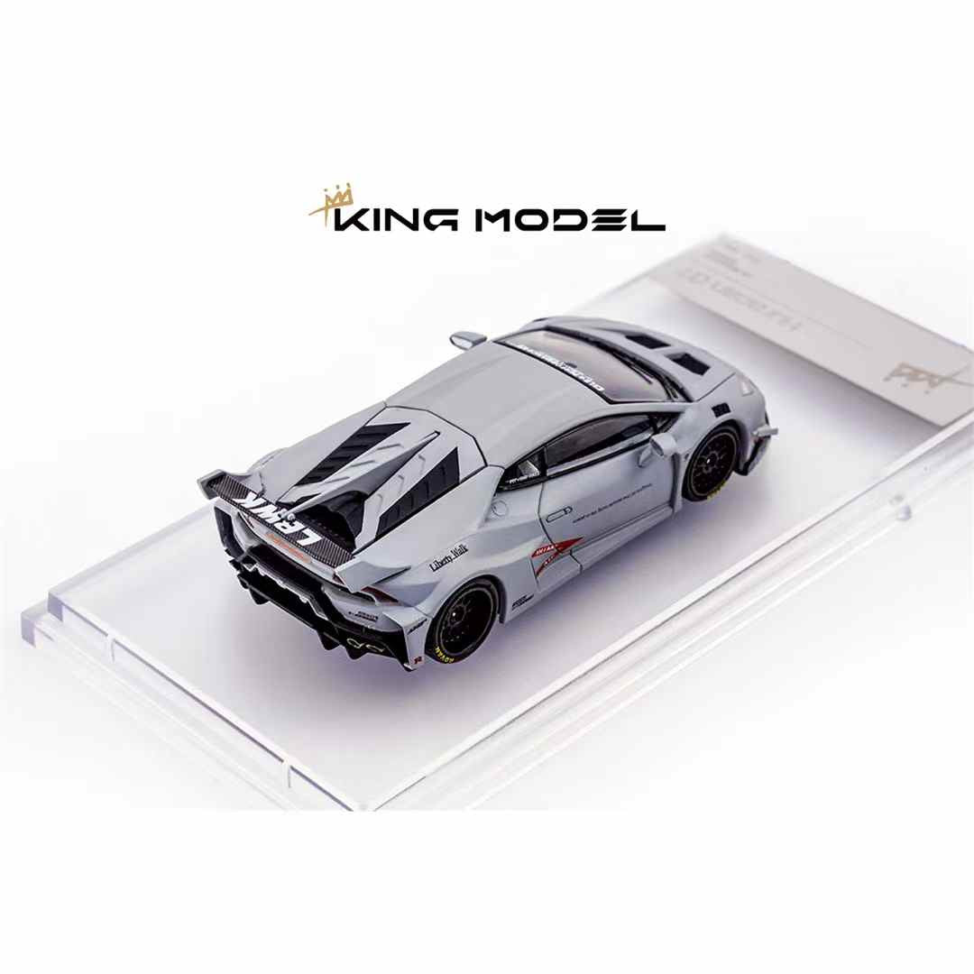 King Model 1/64 LB-Silhouette Works Lamborghini Huracan GT With Acrylic Case