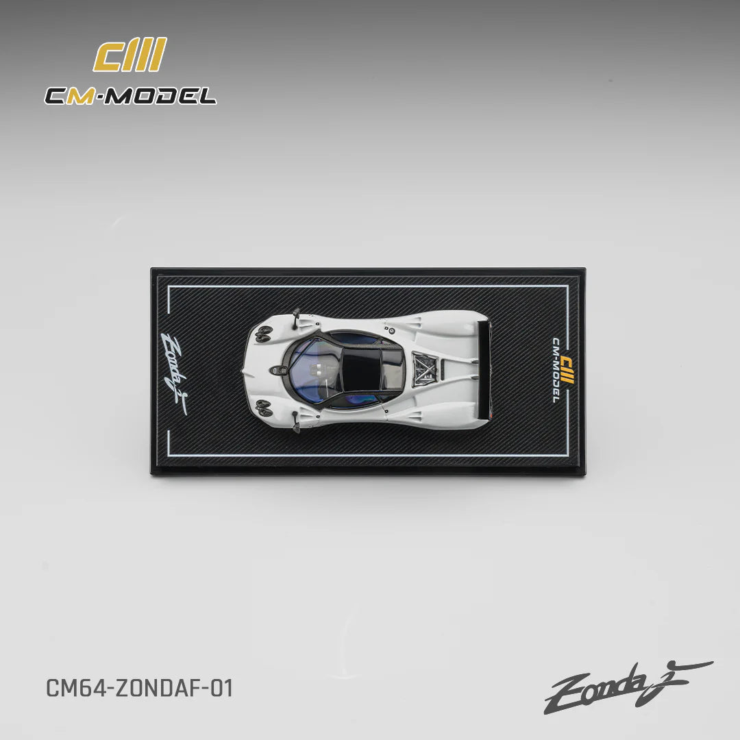 CM Models 1/64 Pagani Zonda F Pearl White With Acrylic Case