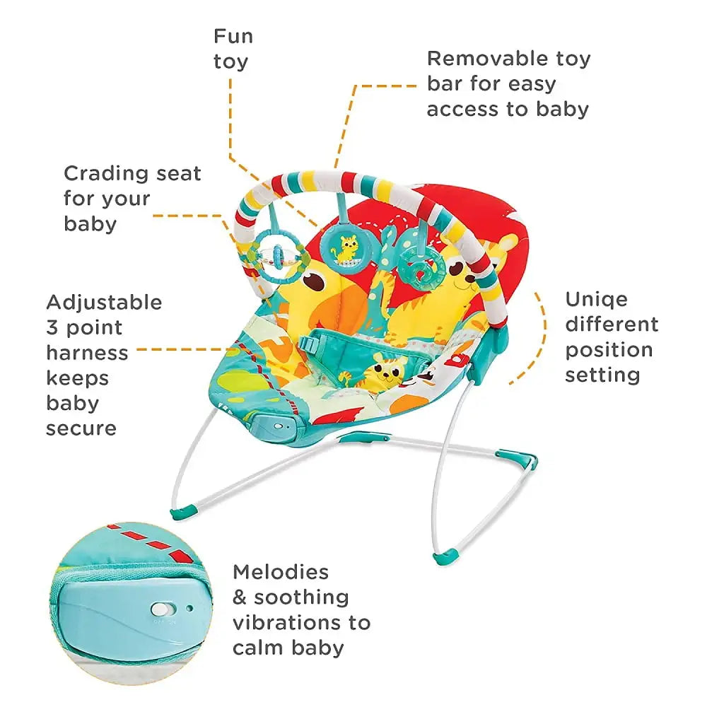 Mastela New Born to Toddler Soothing Musical Vibration Rocker