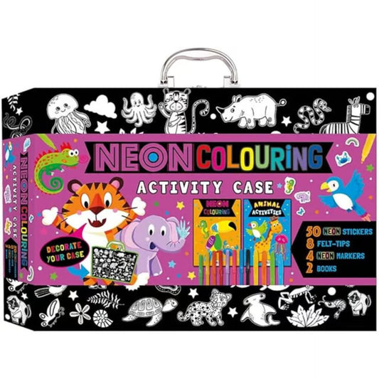 Neon Colouring Activity Case - Bookoli