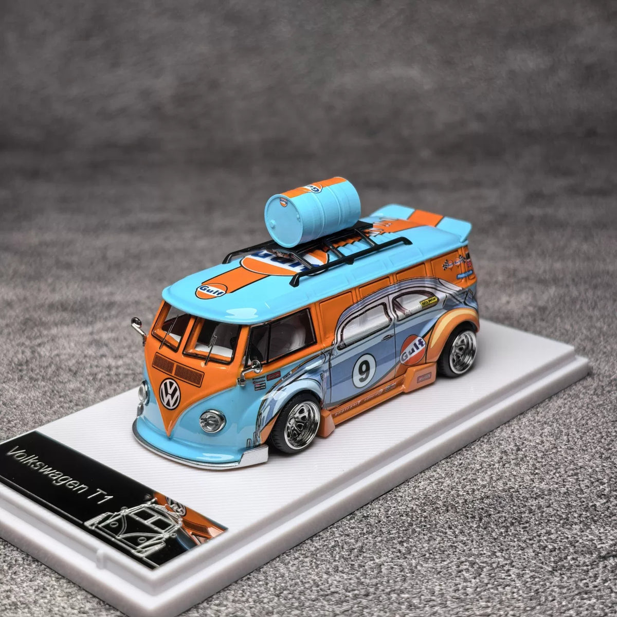 Liberty 64 1/64 Volkswagen T1 Widebody Lowrider With Acrylic Case