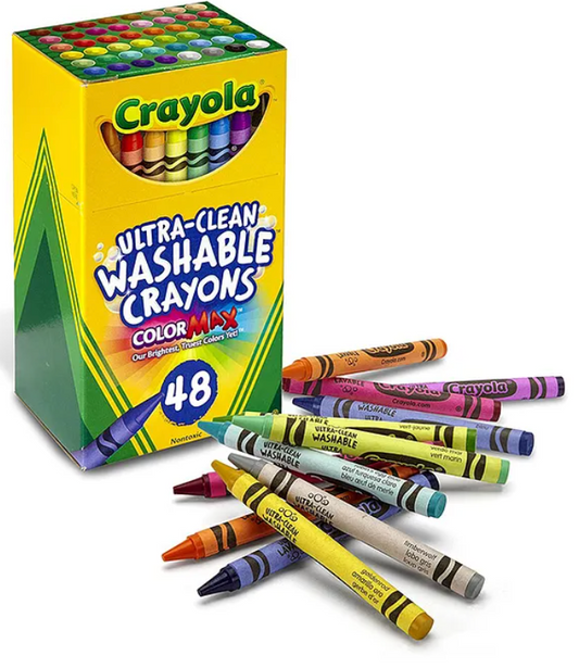Crayola Ultra-Clean Washable Crayons ColorMax 48 Crayons