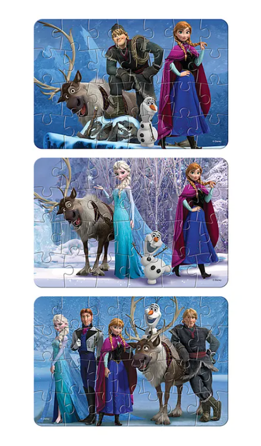 Frank Frozen 3 in 1 Puzzle 26 Pcs