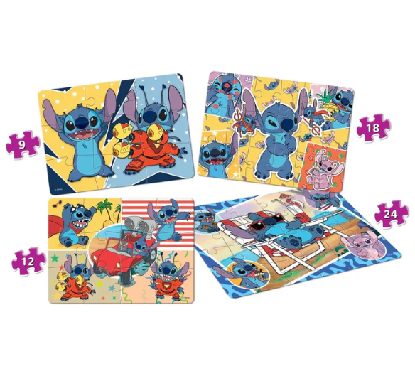 Frank Disney Stitch 4 in 1 Puzzle