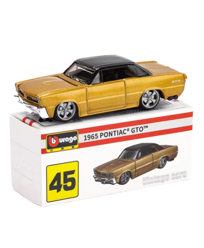 Bburago 1/64 Vintage Cars 1965 Pontiac GTO