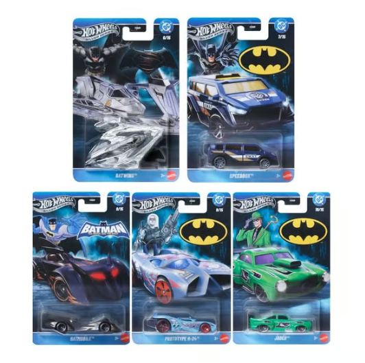 Hot Wheels Silver Series DC Batman 2026 Set Of 5 Cars