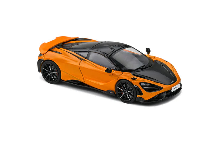 Solido 1:43 McLaren 765LT V8-Biturbo Papaya Spark With Acrylic Case