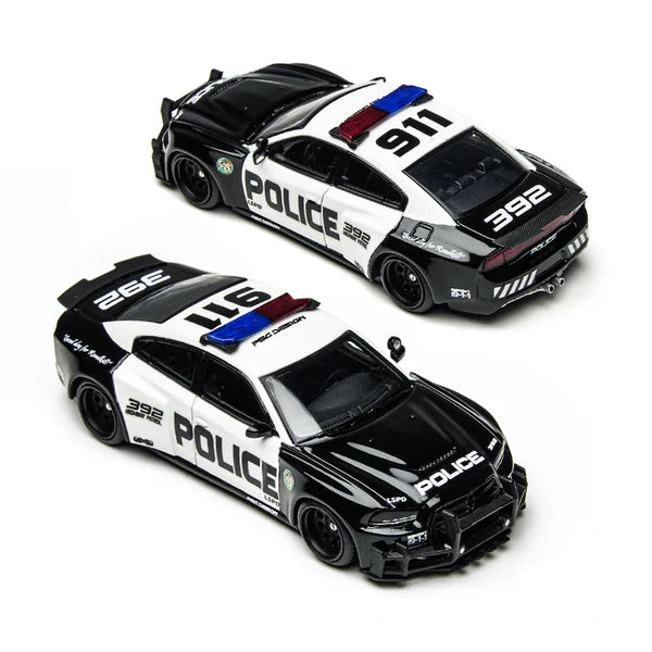 Time Micro X PSC Design 1/64 Charger "Brawler" LSPD With Acrylic Case