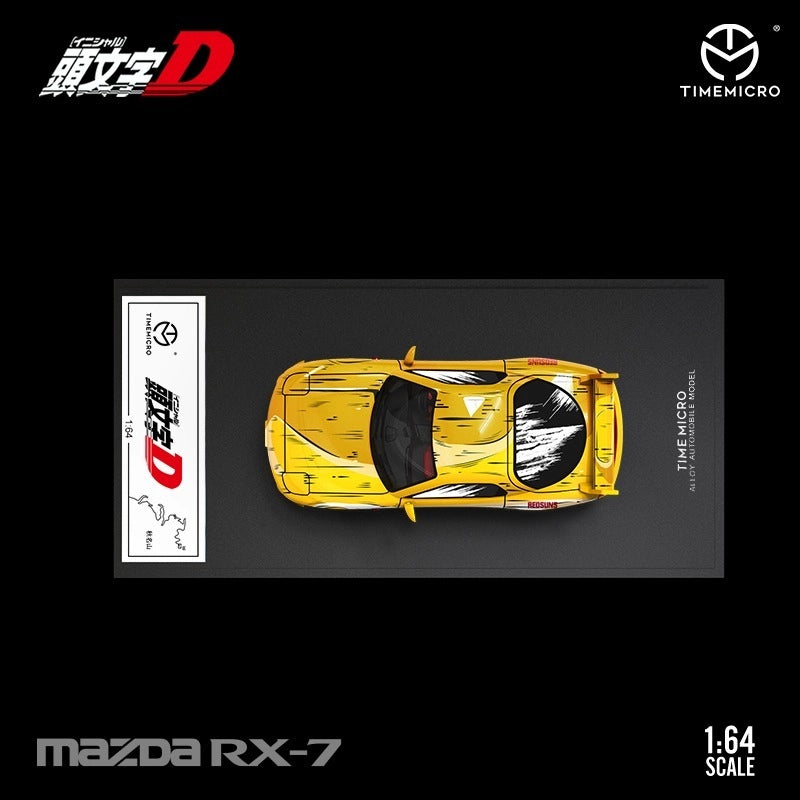 Time Micro 1/64 Initial-D Mazda RX-7 With Acrylic Case