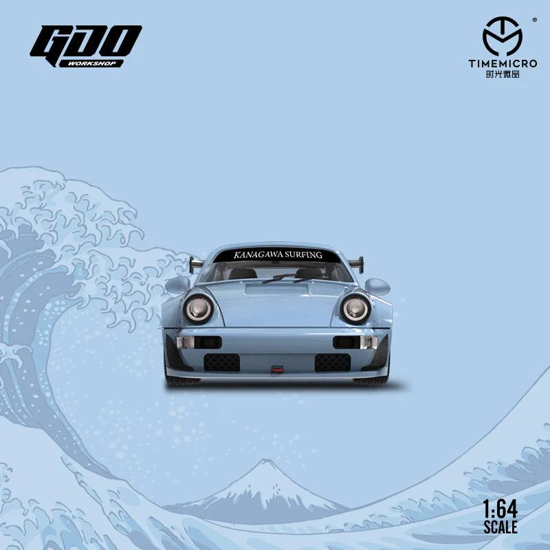 TimeMicro x GDO 1/64 Rauh-Welt RWB Porsche 964 With Acrylic Box & Mini Figure
