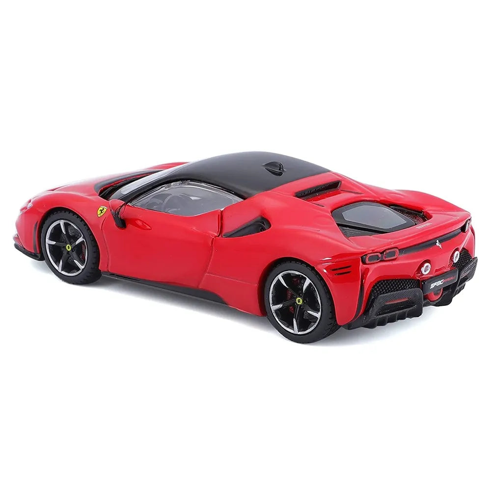 Bburago Signature Series 1/43 Scale Ferrari SF90 Stradale Diecast Car Model for 14+ Years (Red)