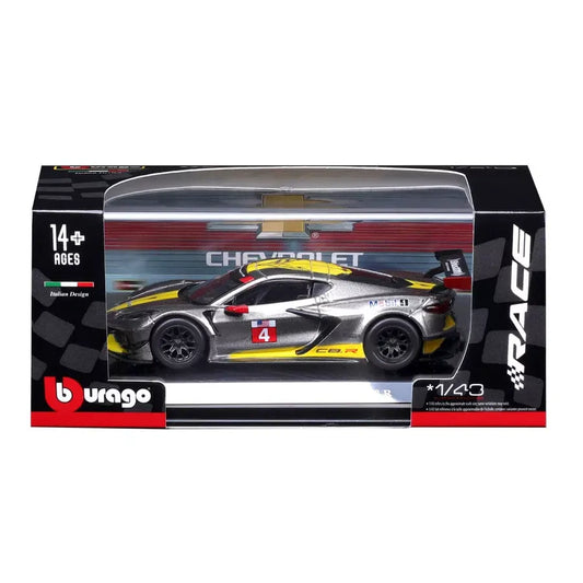Bburago 1/43 Scale Chevrolet Corvette C8.R Diecast Car Model for 14+ Years