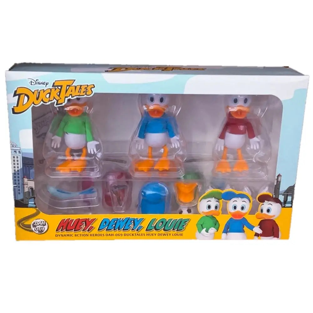 Beast Kingdom DAH-069 Disney Ducktales Huey Dewey Louie Action Figures for 14+ Years