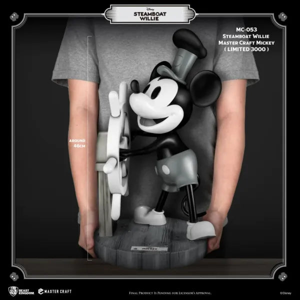 Beast Kingdom MC-053 Steamboat Willie Master Craft Mickey Statue (Limited Edition)