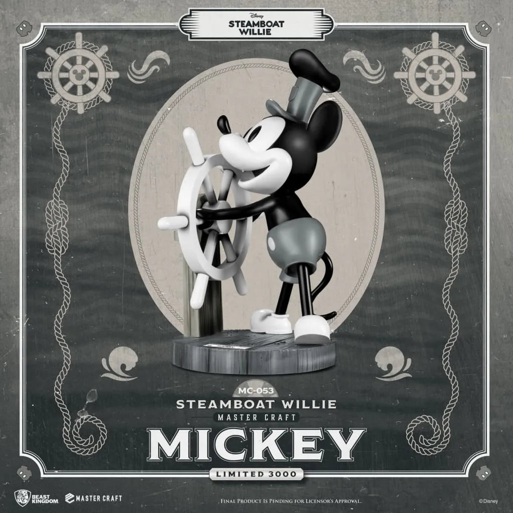 Beast Kingdom MC-053 Steamboat Willie Master Craft Mickey Statue (Limited Edition)