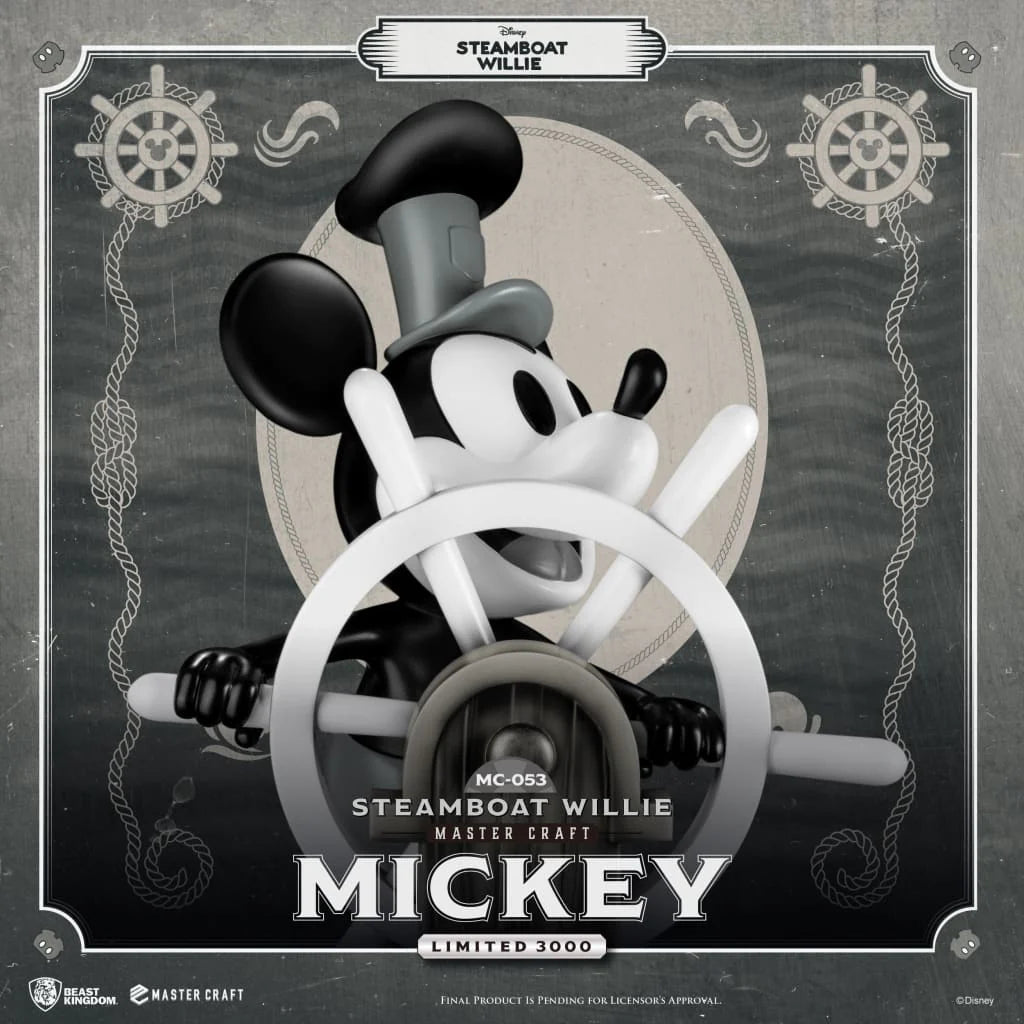 Beast Kingdom MC-053 Steamboat Willie Master Craft Mickey Statue (Limited Edition)
