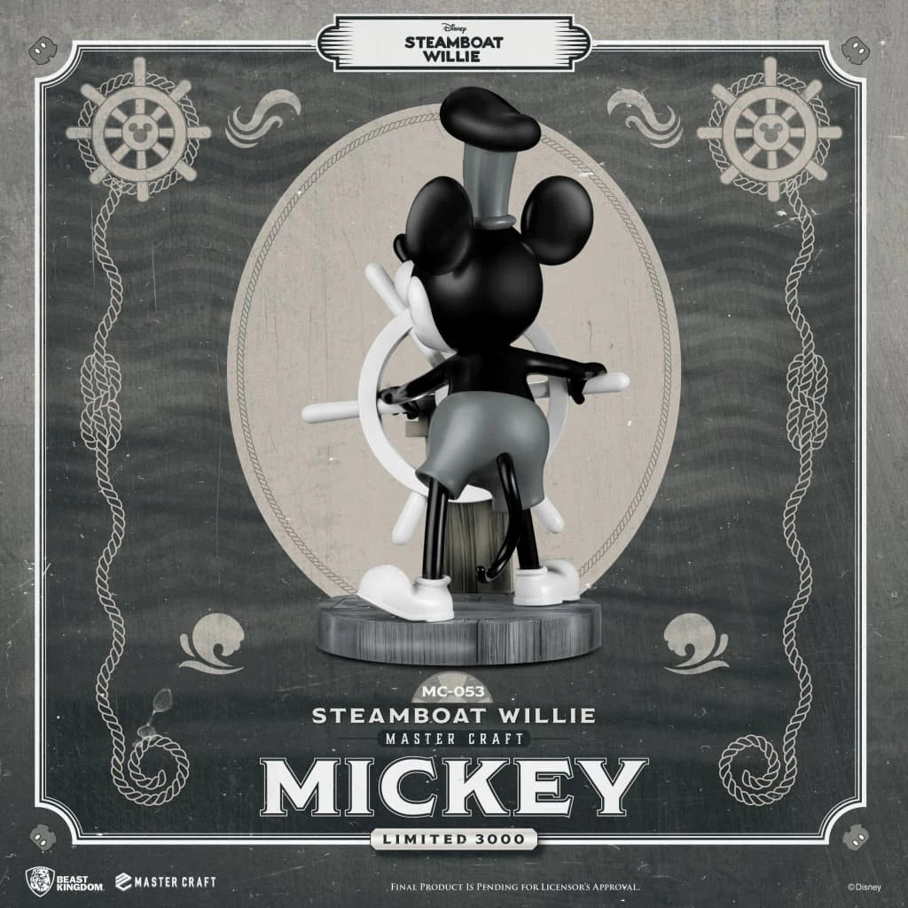Beast Kingdom MC-053 Steamboat Willie Master Craft Mickey Statue (Limited Edition)