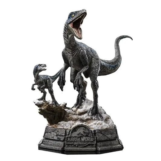 Blue and Beta Deluxe Statue from Jurassic World Dominion – 1/10 Scale by Iron Studios