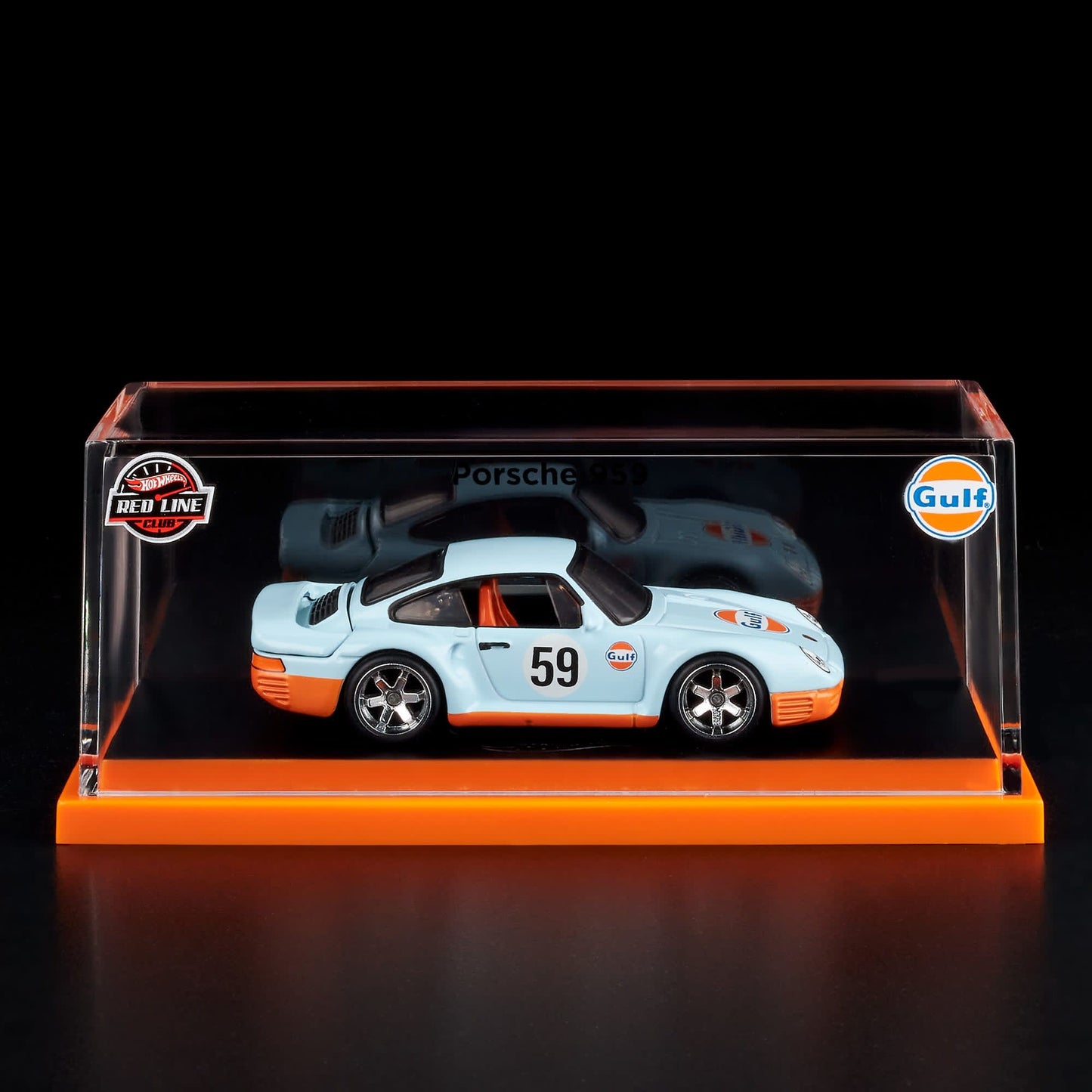 Hot Wheels 1986 Porsche 959 Red Line Club Exclusive With Acrylic Case
