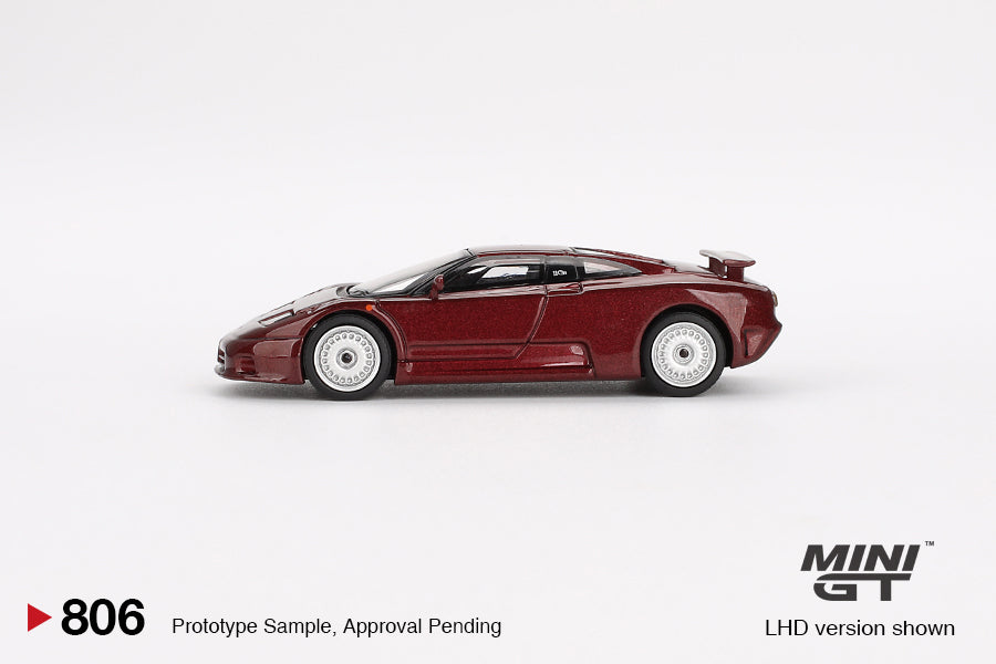 Mini GT Bugatti EB110 GT Dark Red Metallic