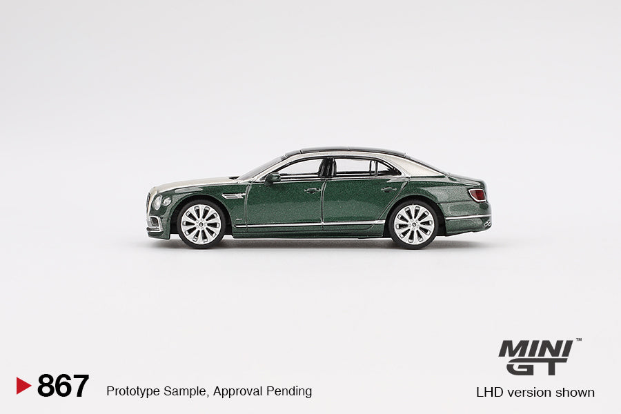 Mini GT Bentley Flying Spur White Sand Verdant