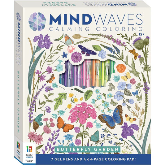 Mindwaves Calming Colouring Butterfly Garden - Hinkler