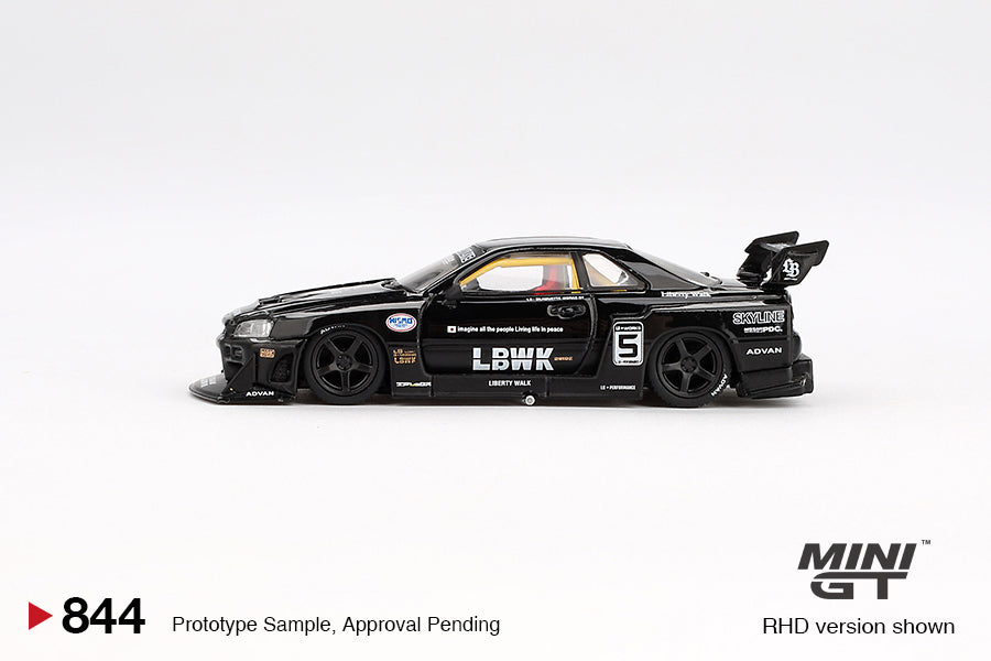 Mini GT Nissan LB-ER34 Super Silhouette Skyline Black