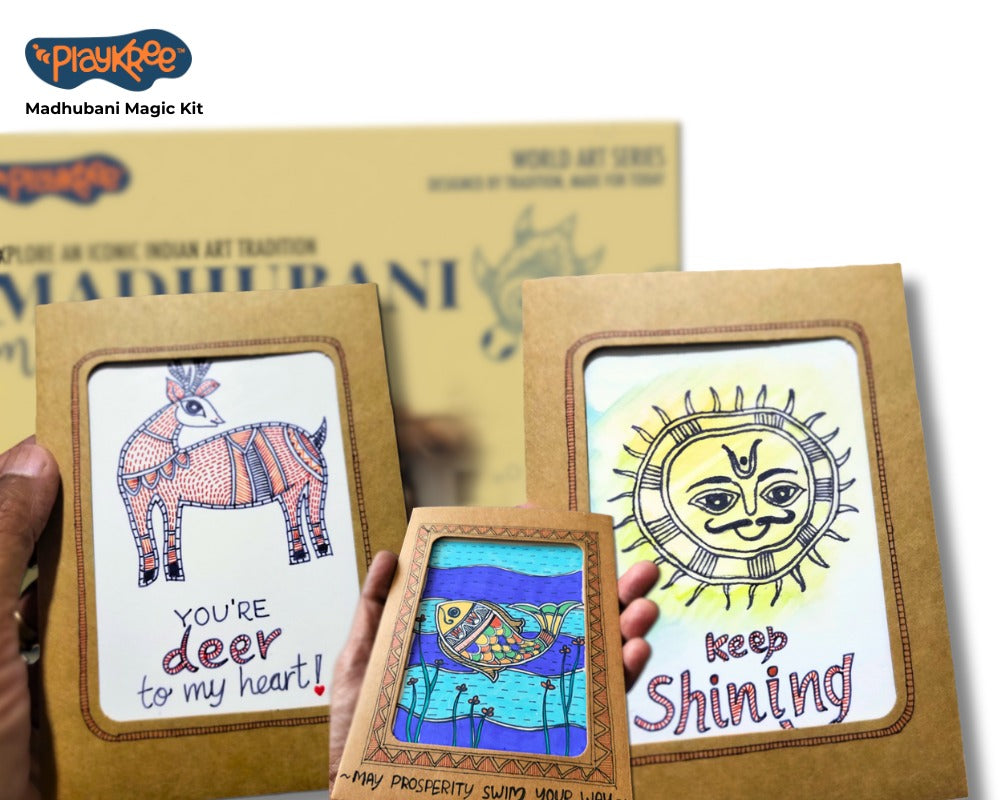 Playkree Madhubani Magic Indian Folk Art Kit