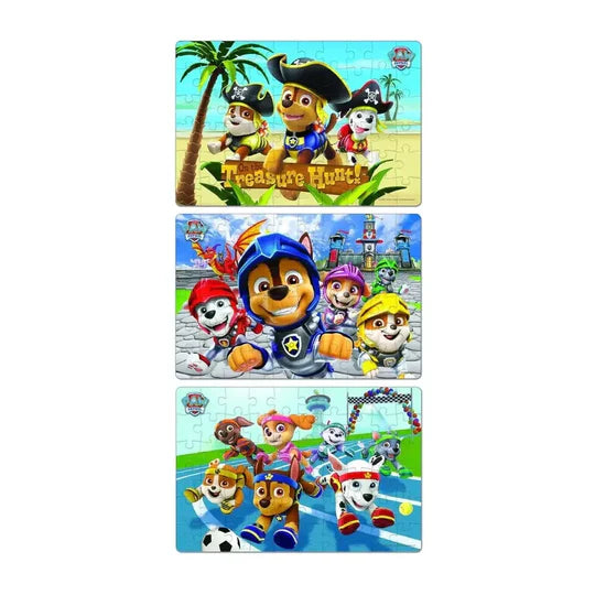 Frank Paw Patrol Puzzle Pack A Set Of 3 Puzzles 60 Pieces