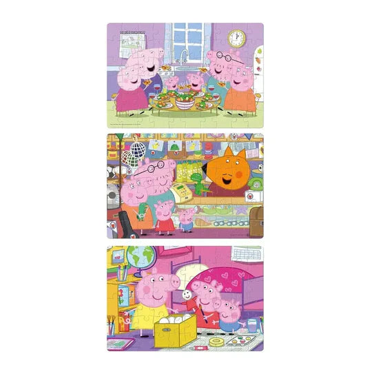 Frank Peppa Pig Puzzle Pack A Set Of 3 Puzzles 60 Pieces