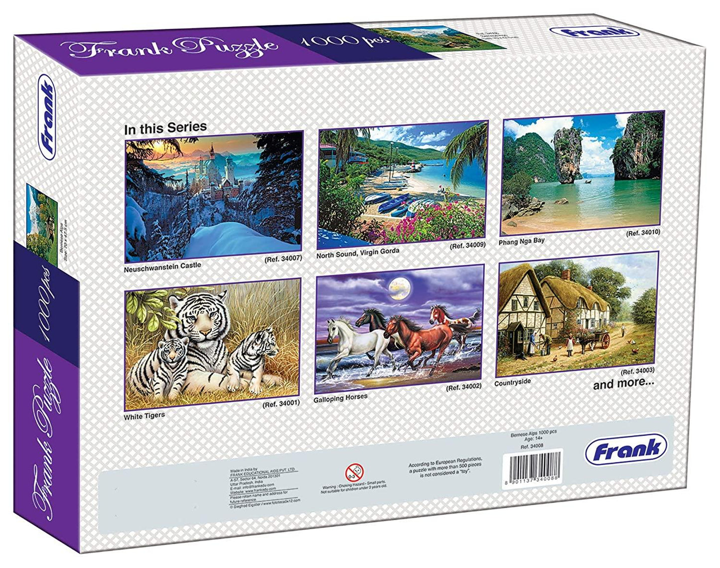 Frank Bernese Alps 1000 Piece Jigsaw Puzzle for Kids 14+ Years and Adults