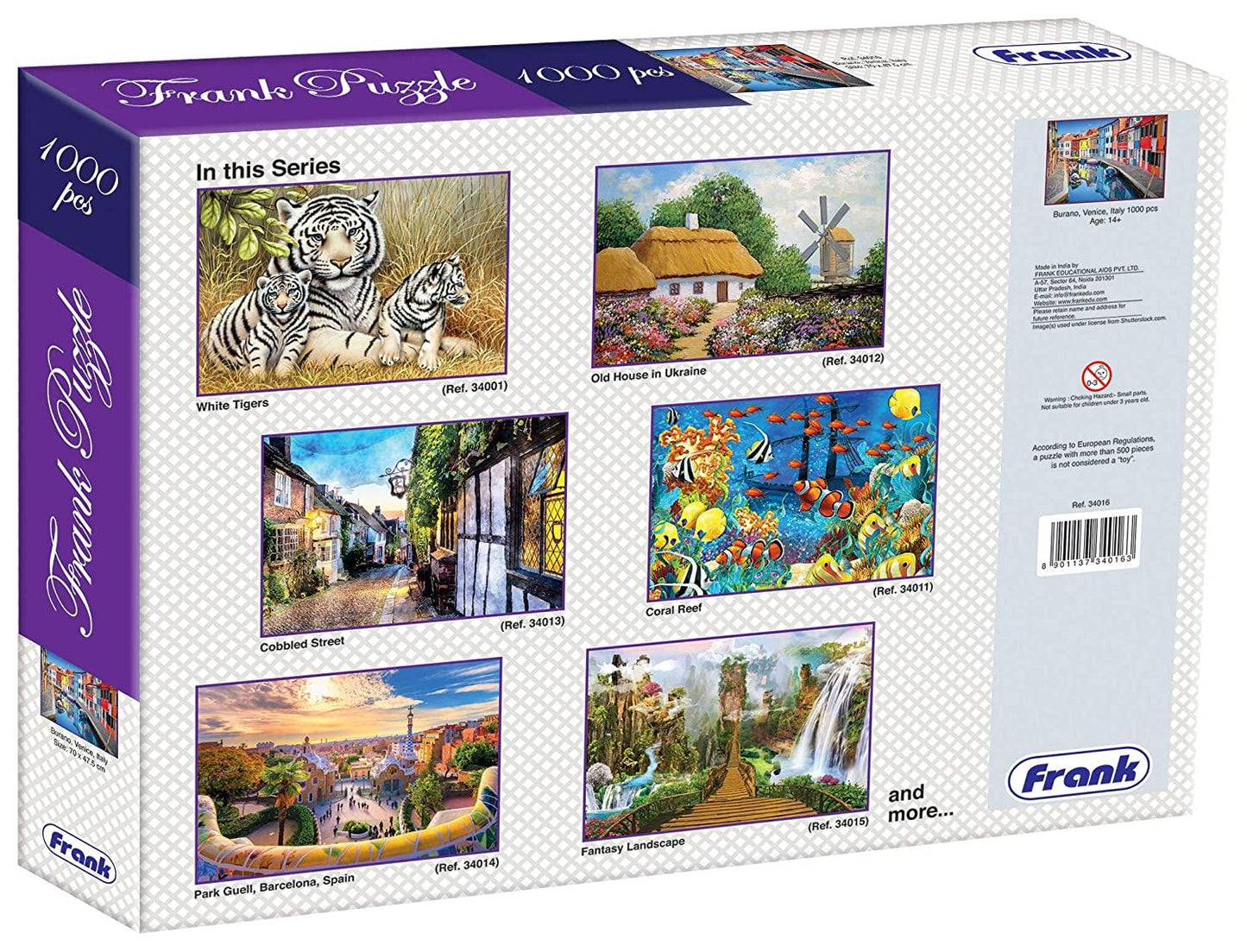 Frank Burano, Venice, Italy Jigsaw Puzzle (1000 Pieces) for Adults and Kid Above 14+ Years