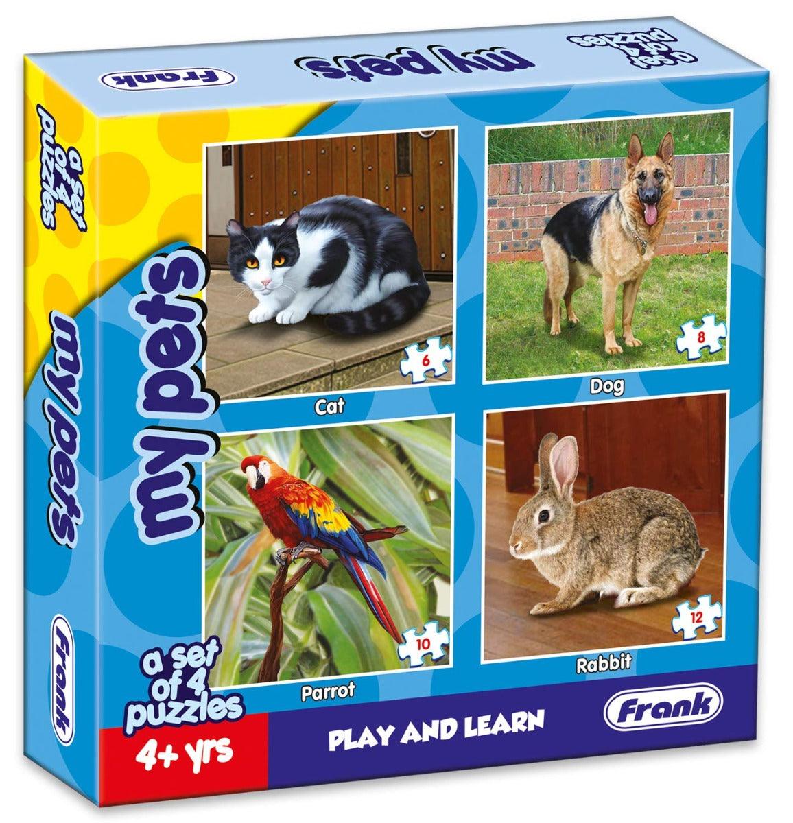 Frank My Pets Animal Puzzle - A Set of 4 Jigsaw Puzzle for Kids Above 4+ Years