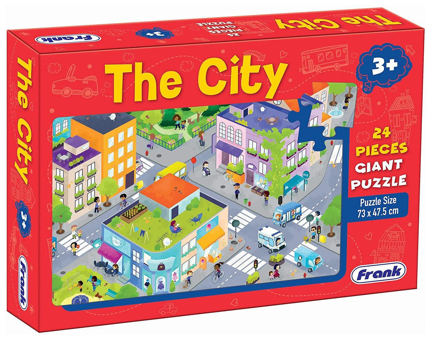 Frank The City 24 Pieces Giant Floor Puzzle